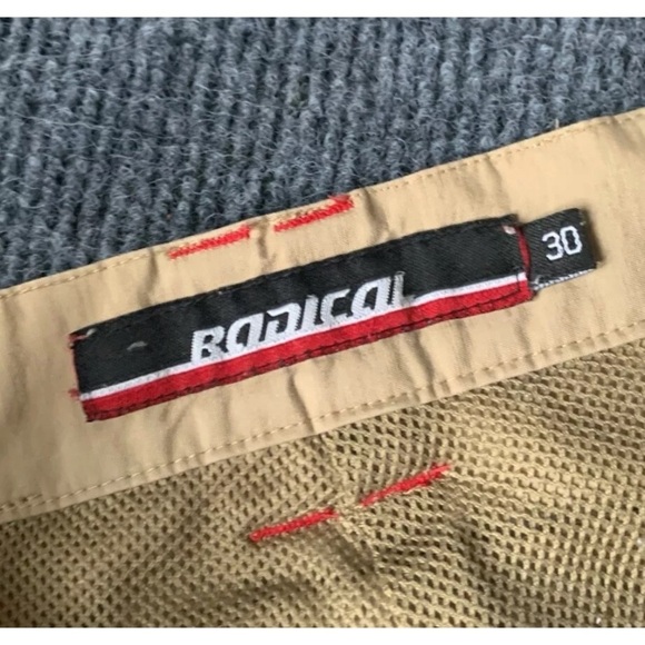 Skateboard Pants Technical Drop Seat Zipper Khaki 30X32 Relaxed Fit - Picture 3 of 11